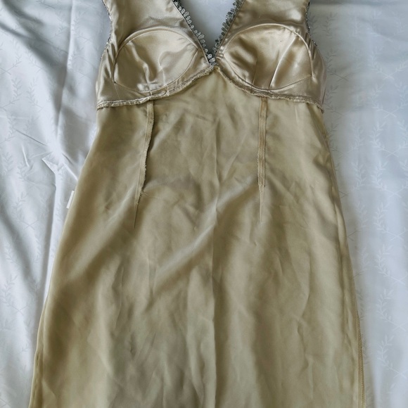 Gold and silver sequined petite evening dress 14P - Picture 10 of 13